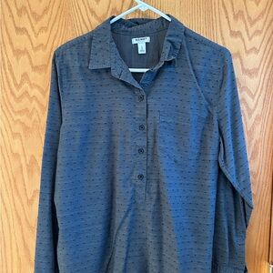 Old Navy Gray Long Sleeve Shirt